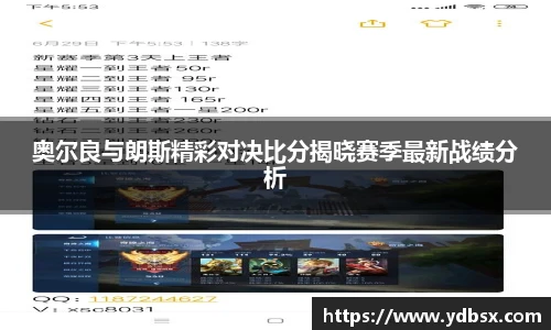 奥尔良与朗斯精彩对决比分揭晓赛季最新战绩分析